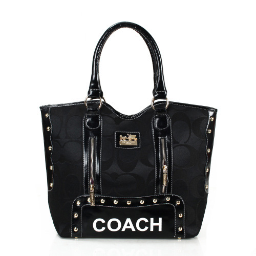 Coach Madison Signs Large Black Totes FEJ - Click Image to Close